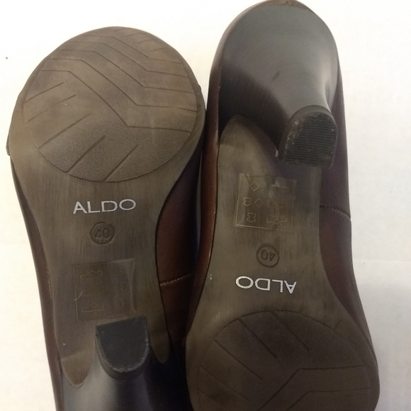 Aldo Massari Women's Brown Heels Sz 40 - Picture 11 of 14
